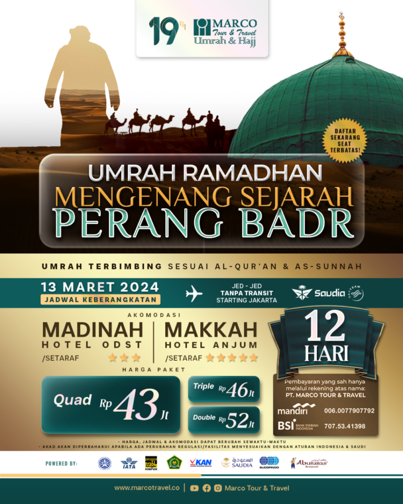 umrah mengenang sejarah perang badar